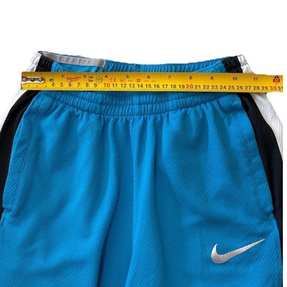 Nike Elite Kids Basketball Shorts Blue Black White Mesh Athletic Size S - Picture 4 of 6